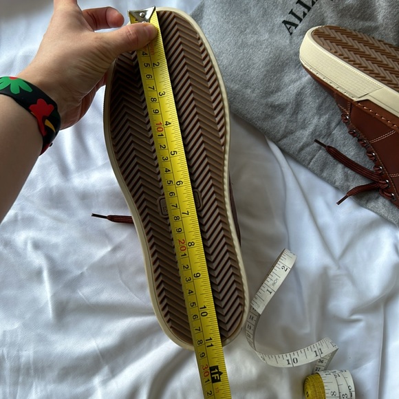 Allen Edmonds Brown Porter City Derby Lace-up Sneaker Size 8.5 Genuine Leather - Picture 13 of 17